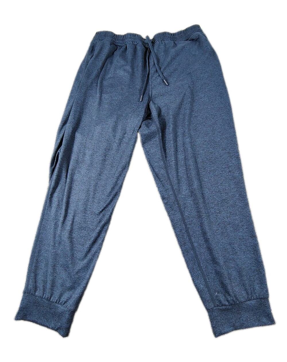 Quince Flowknit Joggers Womens L Heather Blue Stretch Soft Quick Dry Performance